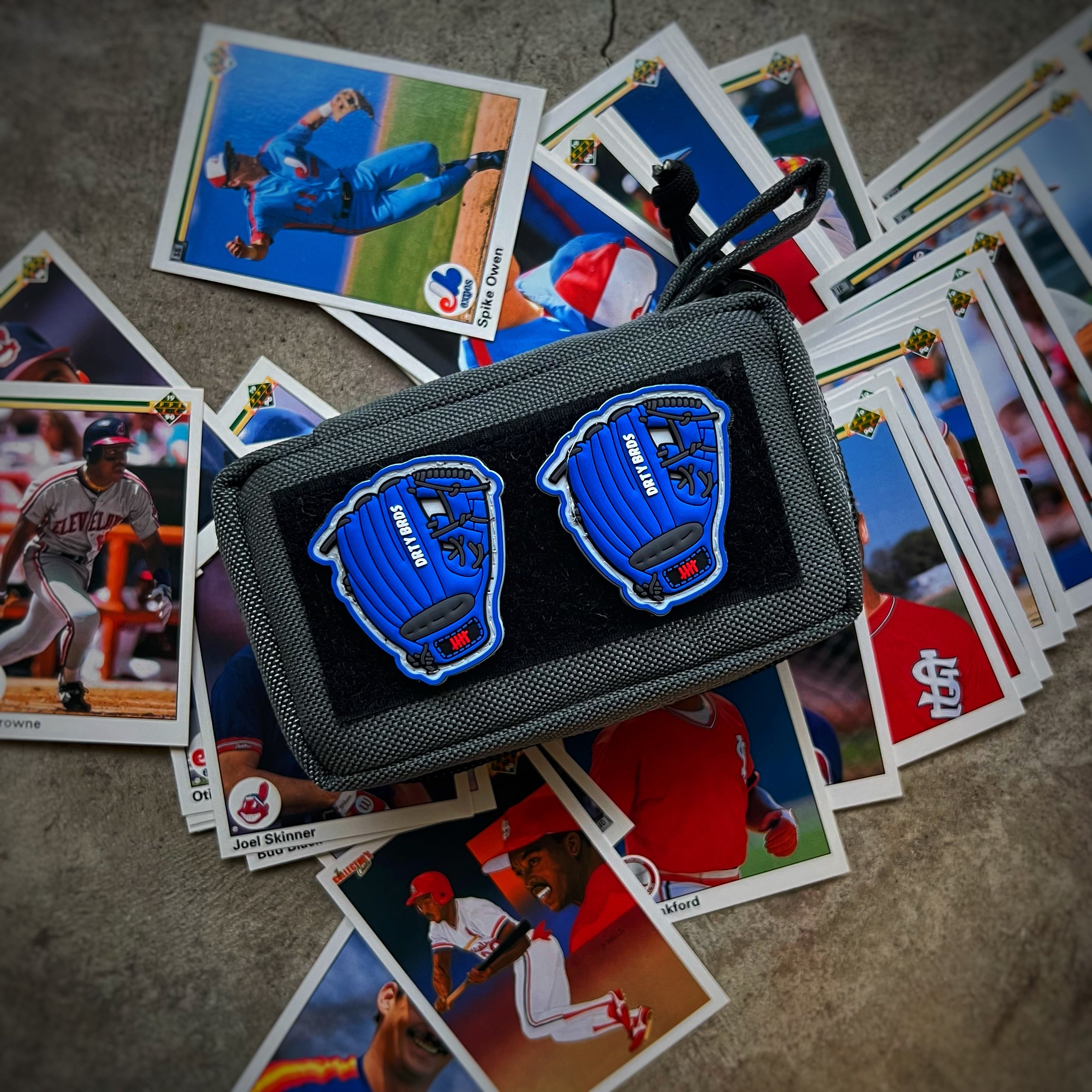 DRTY BRDS Baseball Glove PVC Ranger Eye Patch - V4 Blue