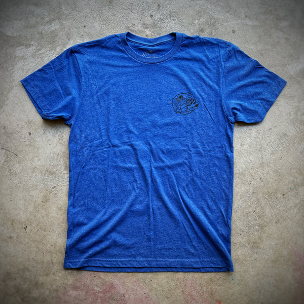 Zero Fucks Duck® Magnum Hawaiian Tactical Duck T-Shirt - Heather Blue