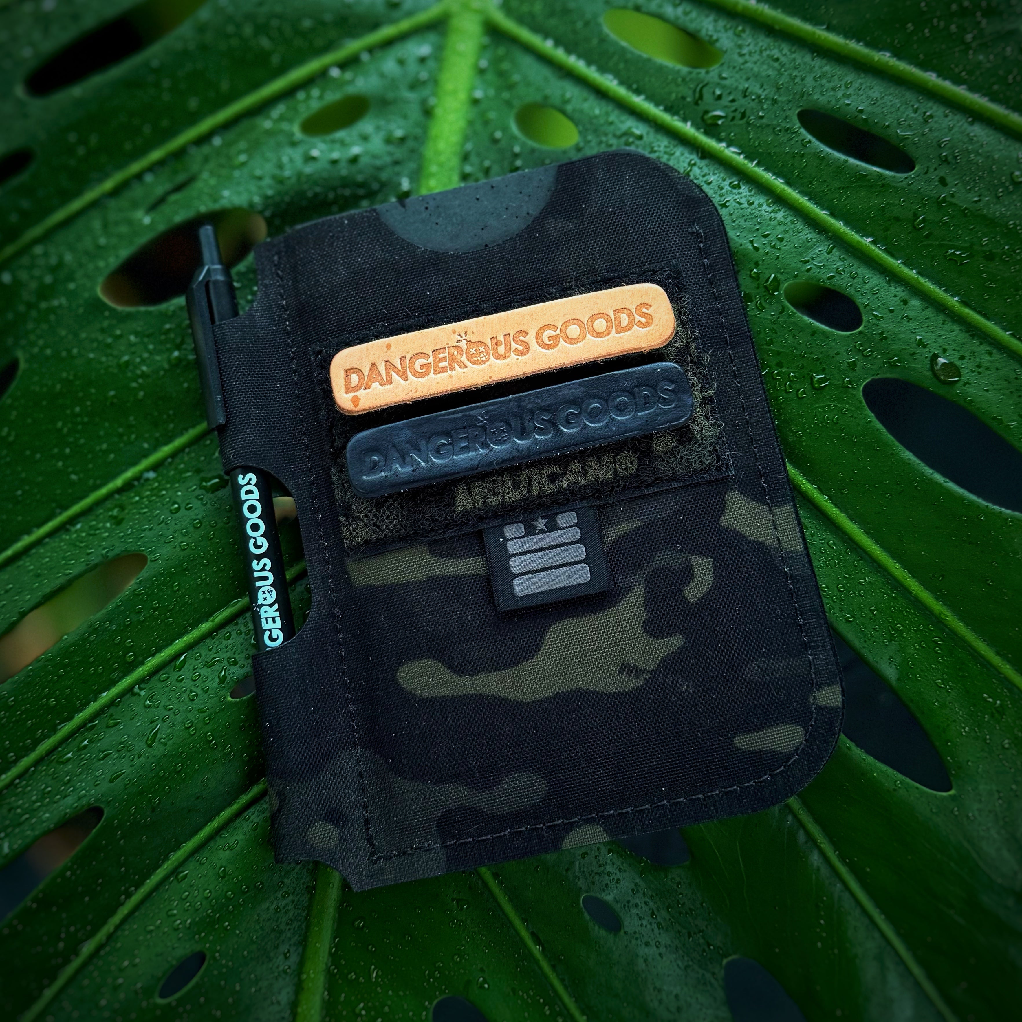 Dangerous Goods® Logo Ranger Eye Leather Patch - 2 Colors