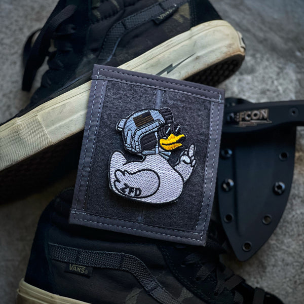 Zero Fucks Duck® Classic Tactical Duck Patch Series 1 V2 - 1.4 Cement Grey