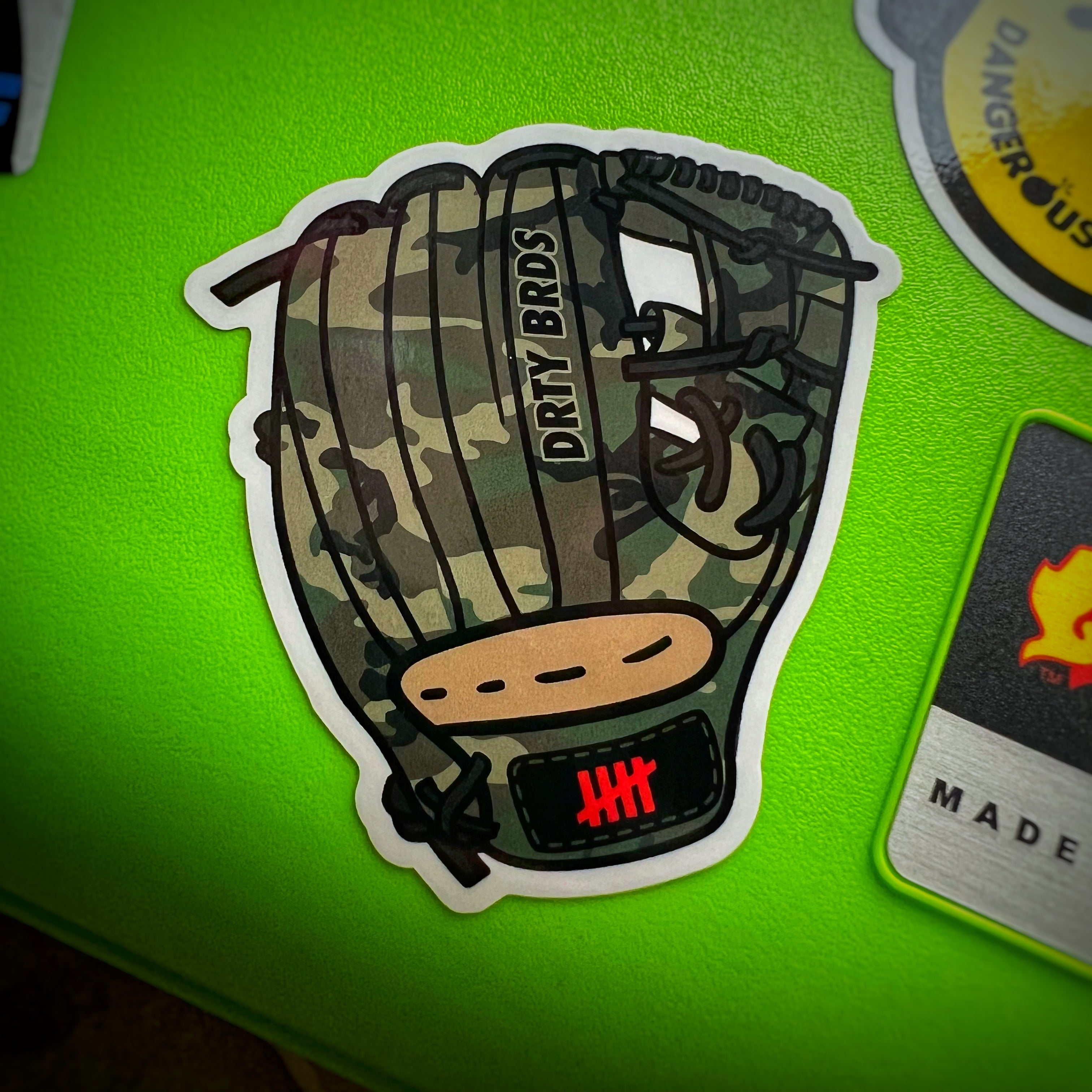DRTY BRDS Baseball Glove Slaps - M81 Woodland Camo