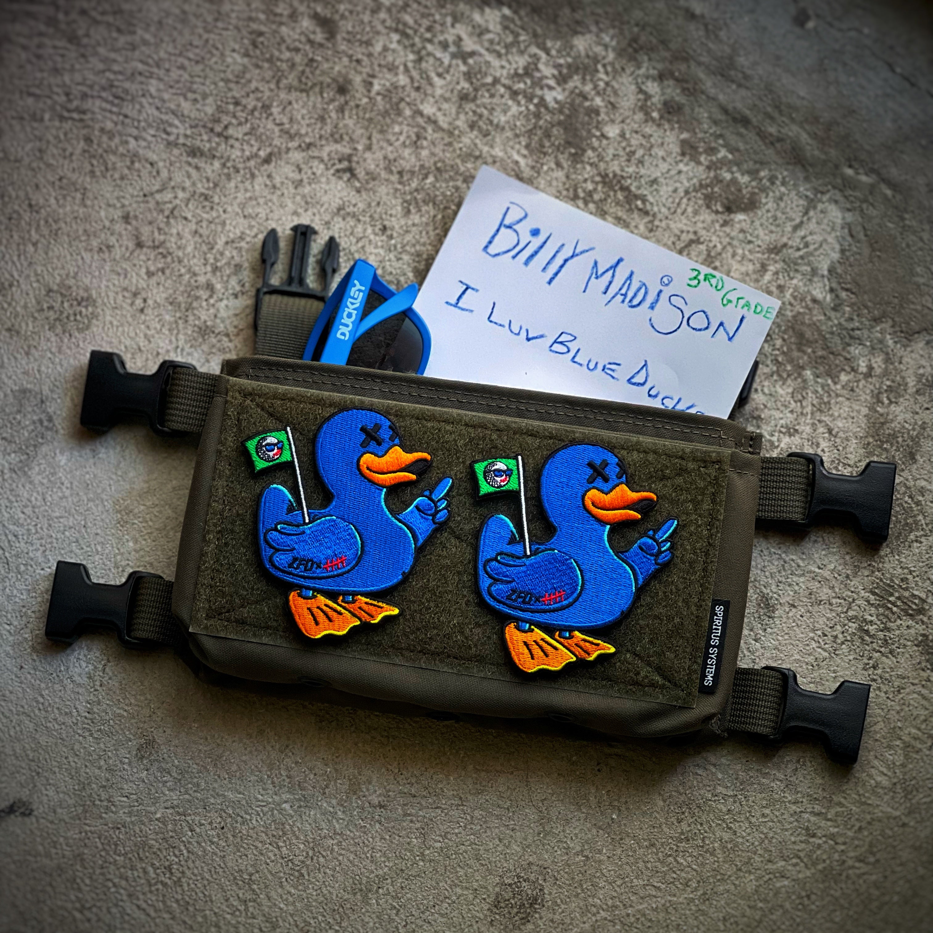 ZFD® Series 3 Zero Fucks Duck Patch - V2 “Billy’s Blue Duck”