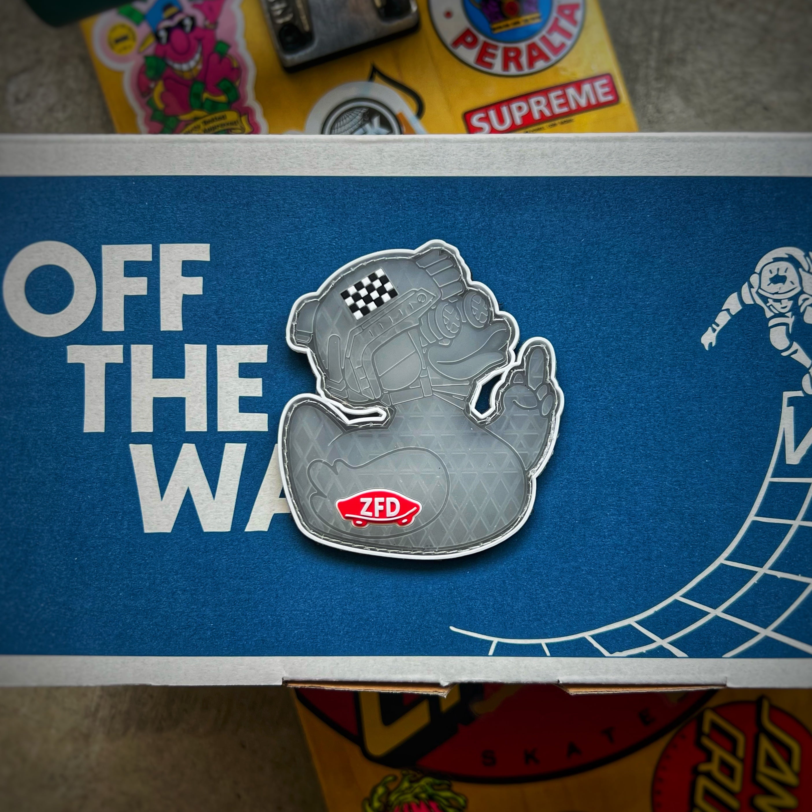 Zero Fucks Duck® Off-The-Pond Waffle Sole Duck PVC Patch - V1 “Ice”