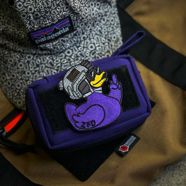 Zero Fucks Duck® Classic Tactical Duck Patch Series 1 V2 - 1.6 Grape