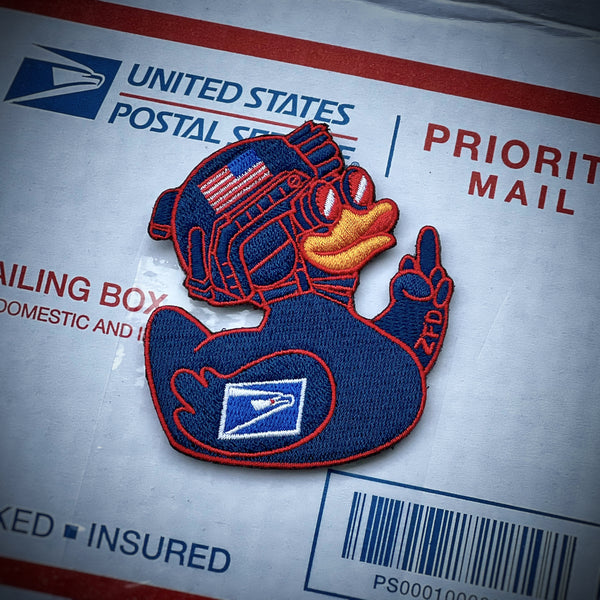 Zero Fucks Duck® ZFD Postal Duck Patch - V2
