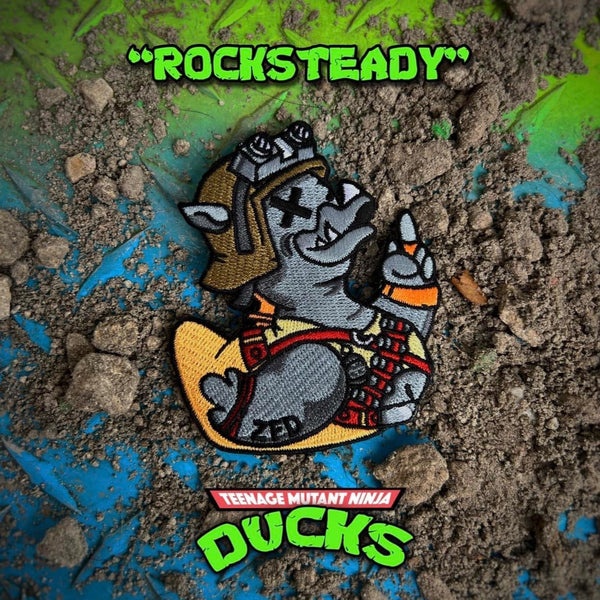 Zero Fucks Duck® ZFD Teenage Mutant Ninja Duck Patch - Rocksteady