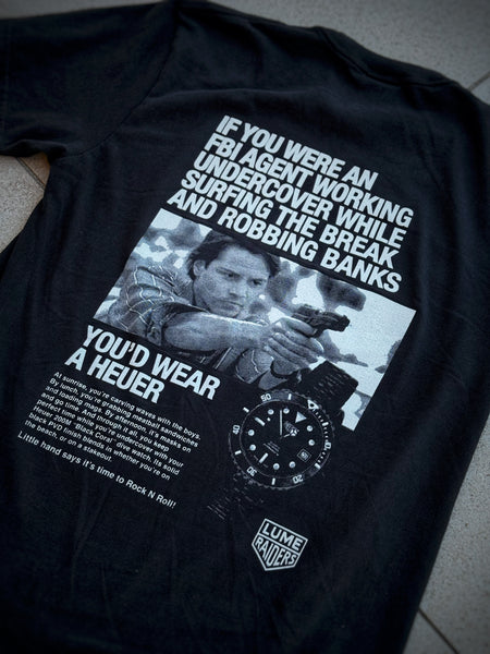 Lume Raiders™ Point Break “Black Coral” Watch Ad T-Shirt