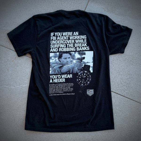 Lume Raiders™ Point Break “Black Coral” Watch Ad T-Shirt