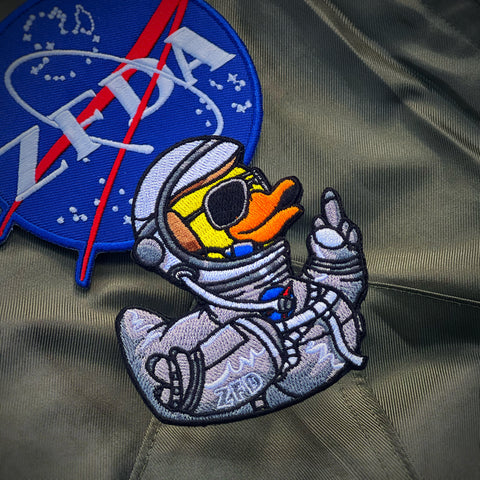 Zero Fucks Duck® NASA Mercury 7 Astronaut Duck Morale Patch