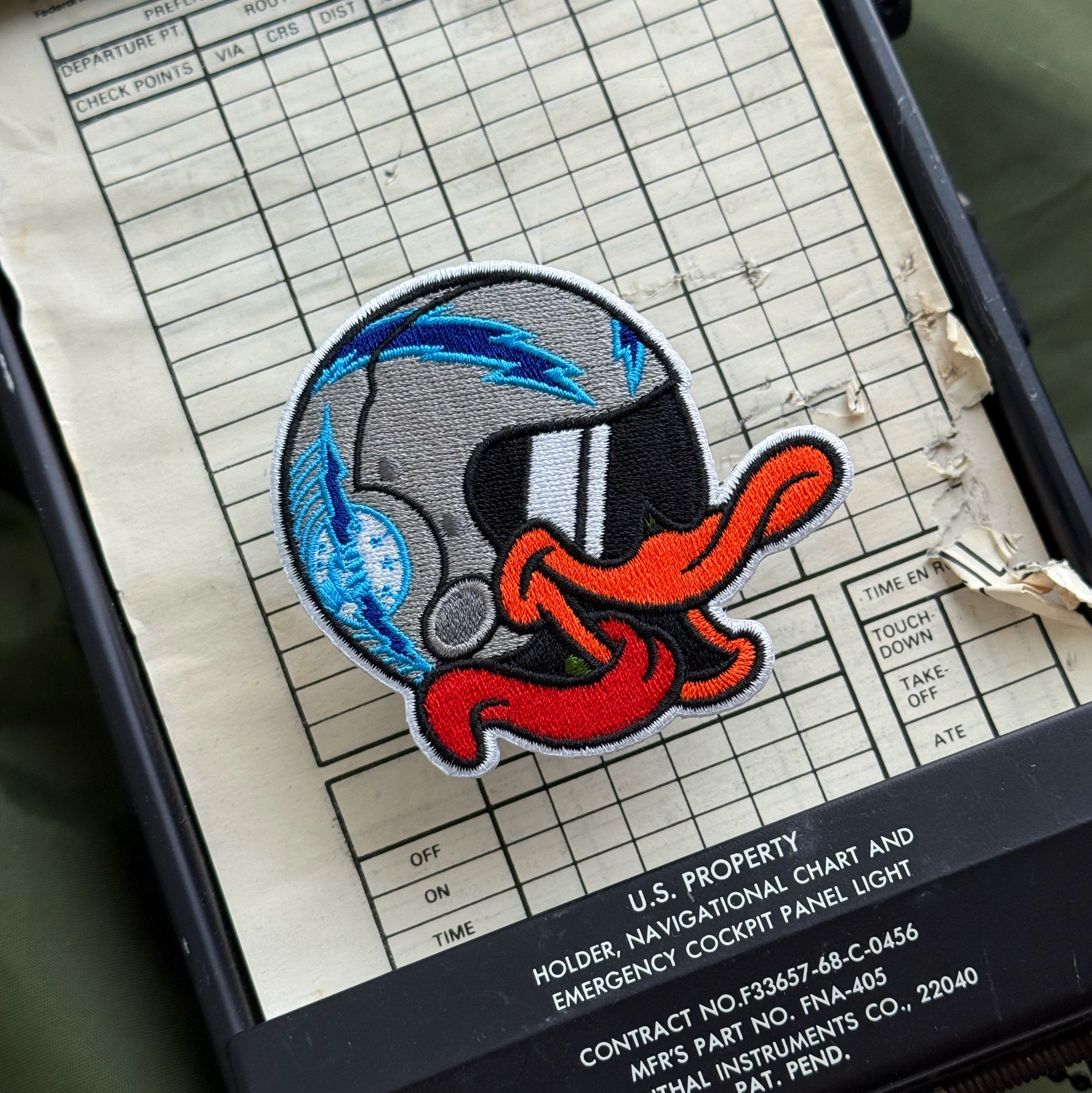 Zero Fucks Duck® Fink Naval Aviator Head Patch - ICE