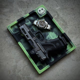 Dangerous Goods® EDC Tactitray™ Jr. - V3 Tie Dye Black & Jade