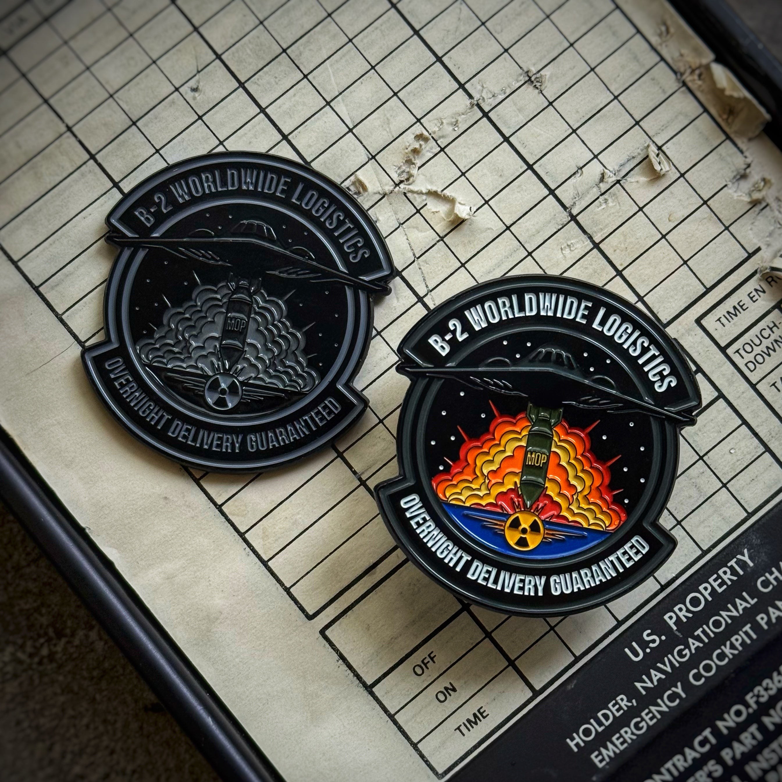 NEW Dangerous Goods® B-2 Overnight Delivery Squadron Challenge Coin