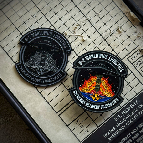 NEW Dangerous Goods® B-2 Overnight Delivery Squadron Challenge Coin