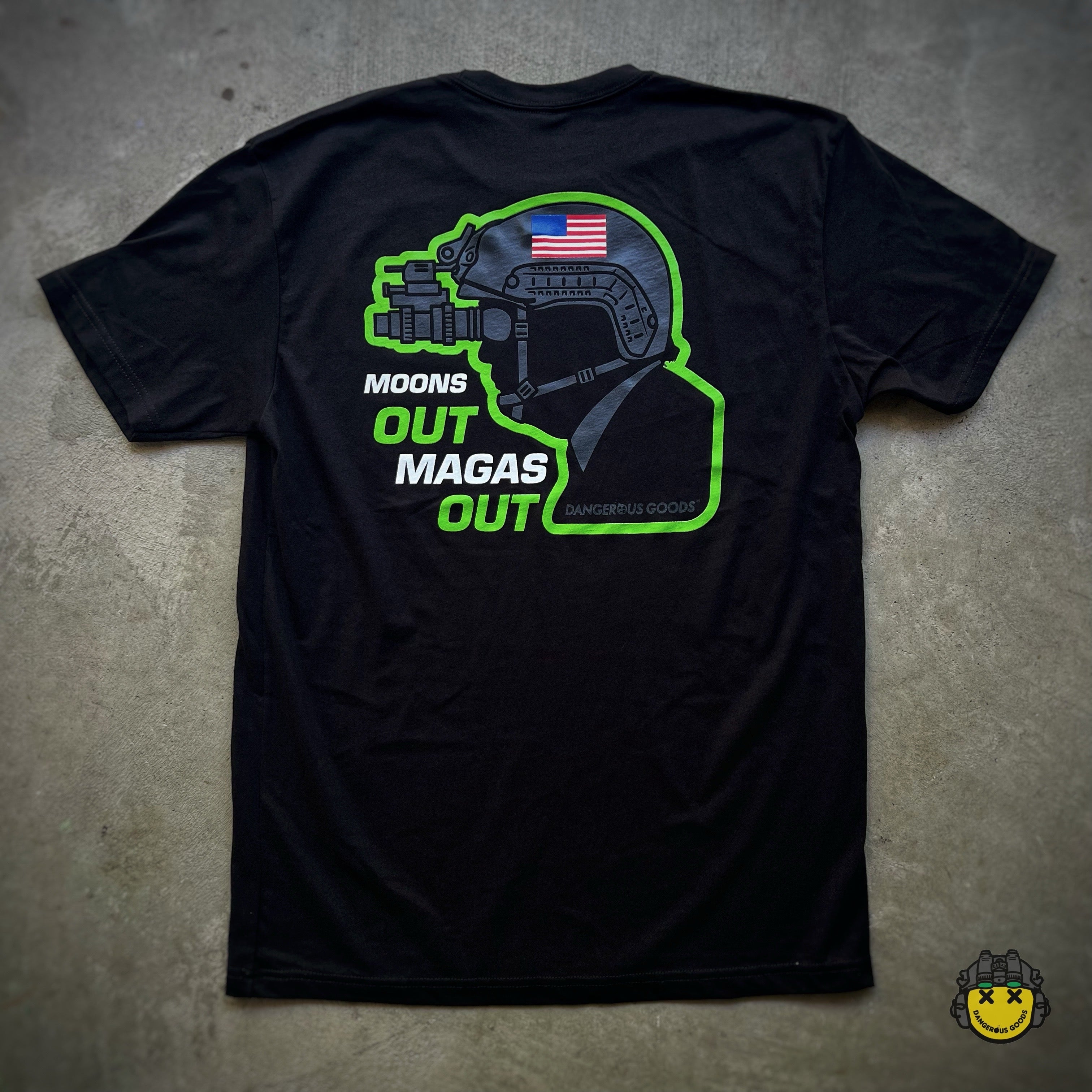 Dangerous Goods® Moons Out MAGAS Out Trump NVG T-Shirt