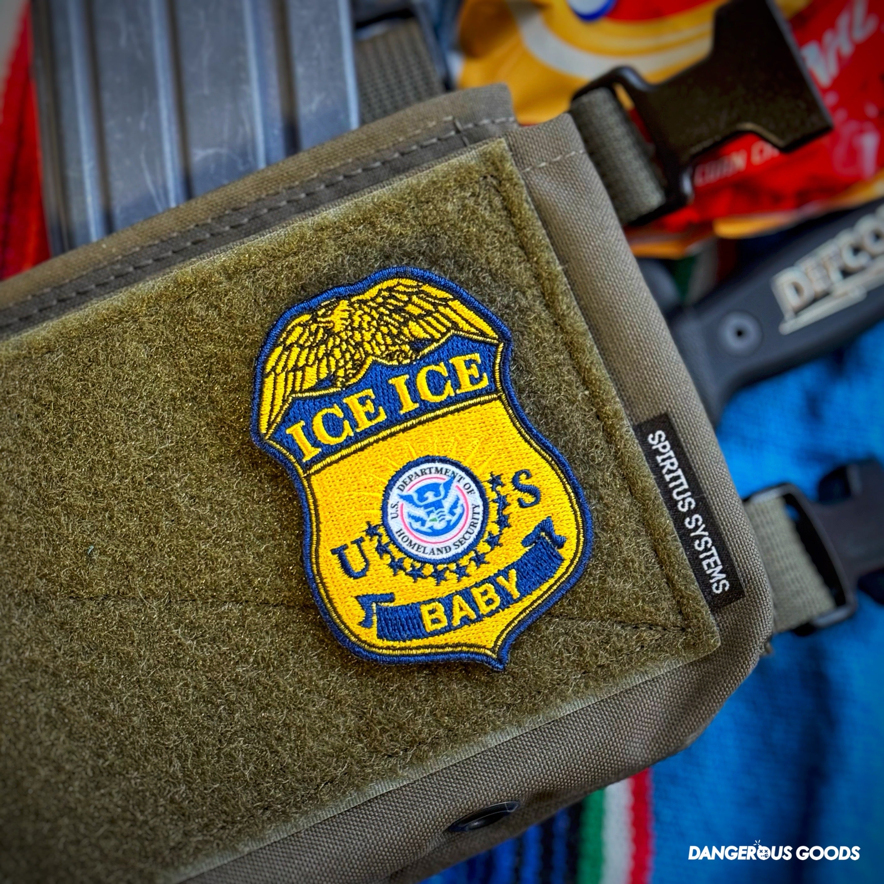 Dangerous Goods® ICE ICE BABY Badge Patch