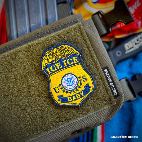 Dangerous Goods® ICE ICE BABY Badge Patch