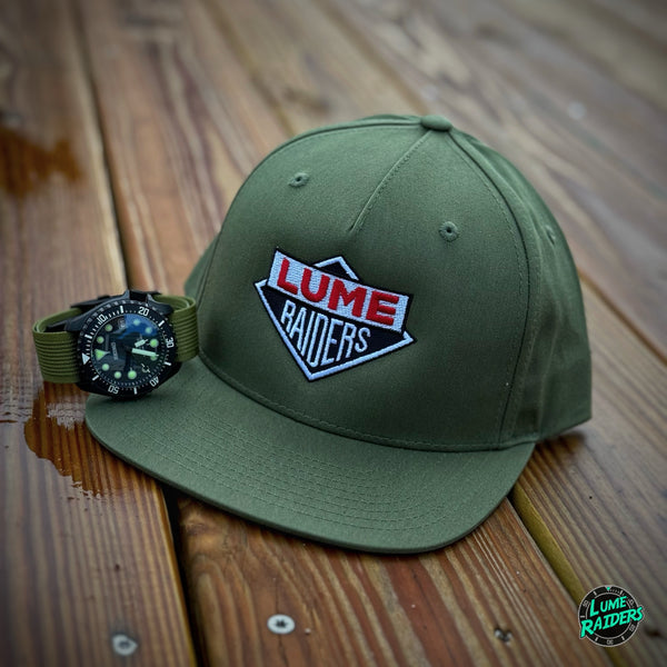 Lume Raiders™ "LUME BOYS" Snapback Hat - OD Green