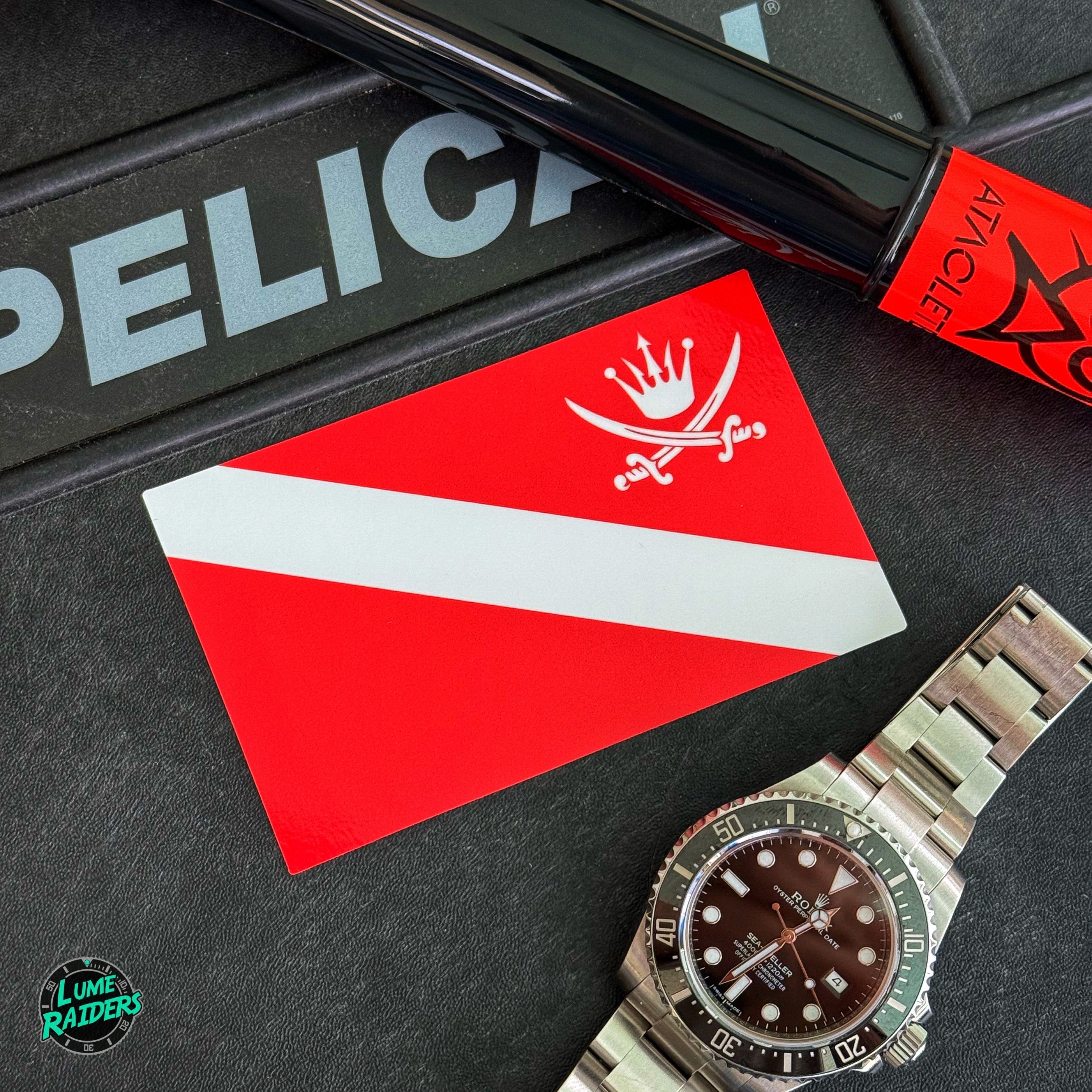 Lume Raiders™ Diver Down Flag Sticker