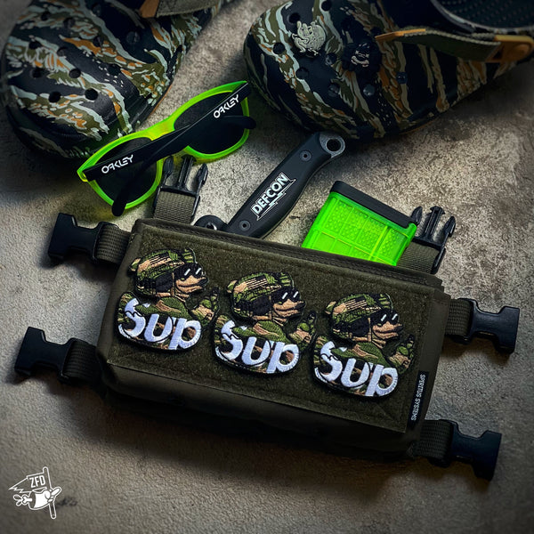 Zero Fucks Duck® ZFD Sup Duck Morale Patch - V7 Tiger Stripe