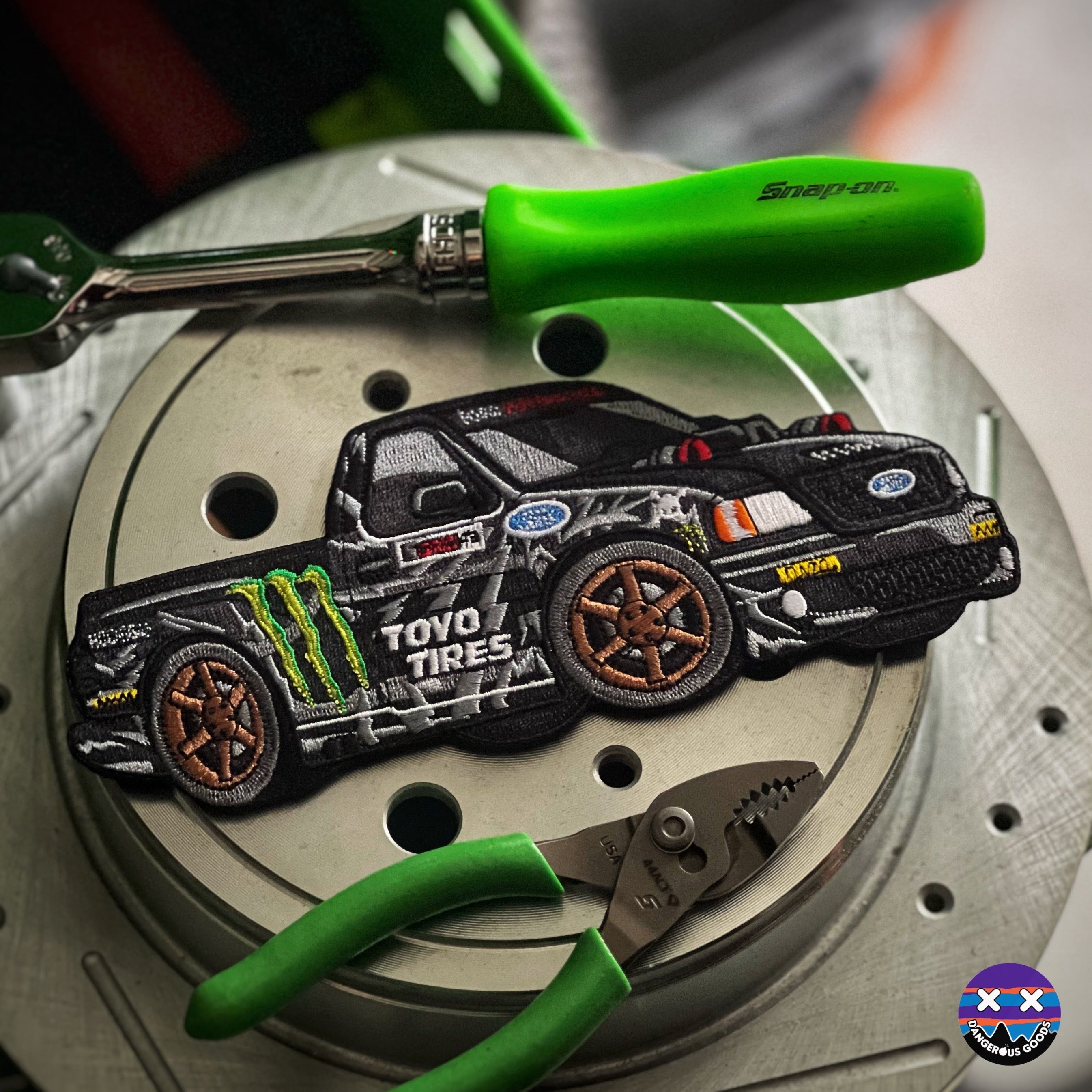 Dangerous Goods® KB Tribute Drift Lightning 7” Truck Embroidered Patch