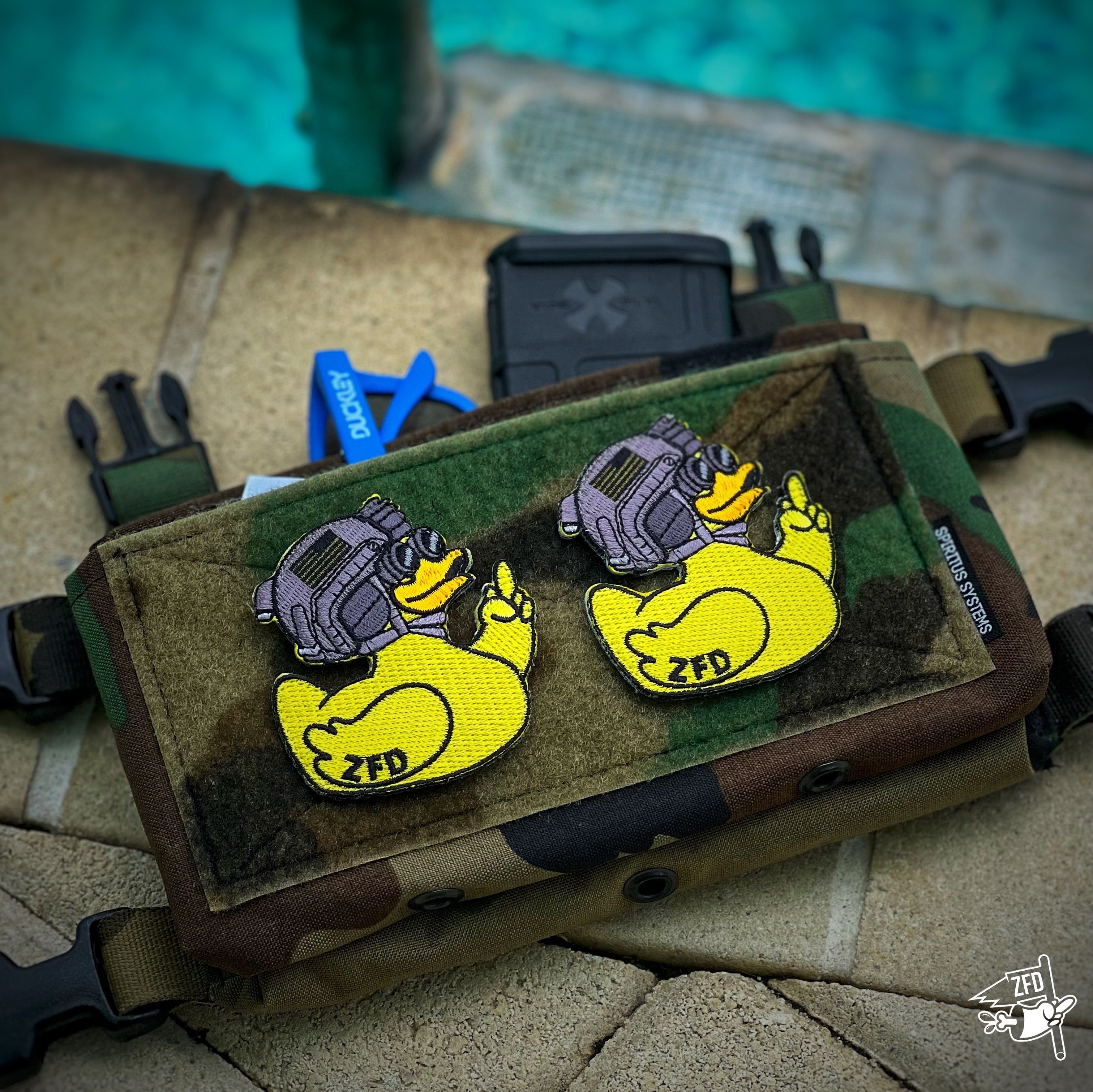Zero Fucks Duck® Classic Tactical Duck Patch Series 1 V2 - 1.1 Yellow