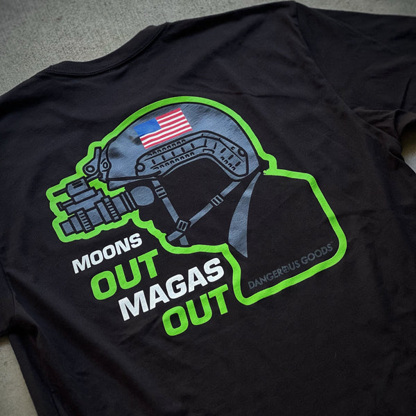 Dangerous Goods® Moons Out MAGAS Out Trump NVG T-Shirt