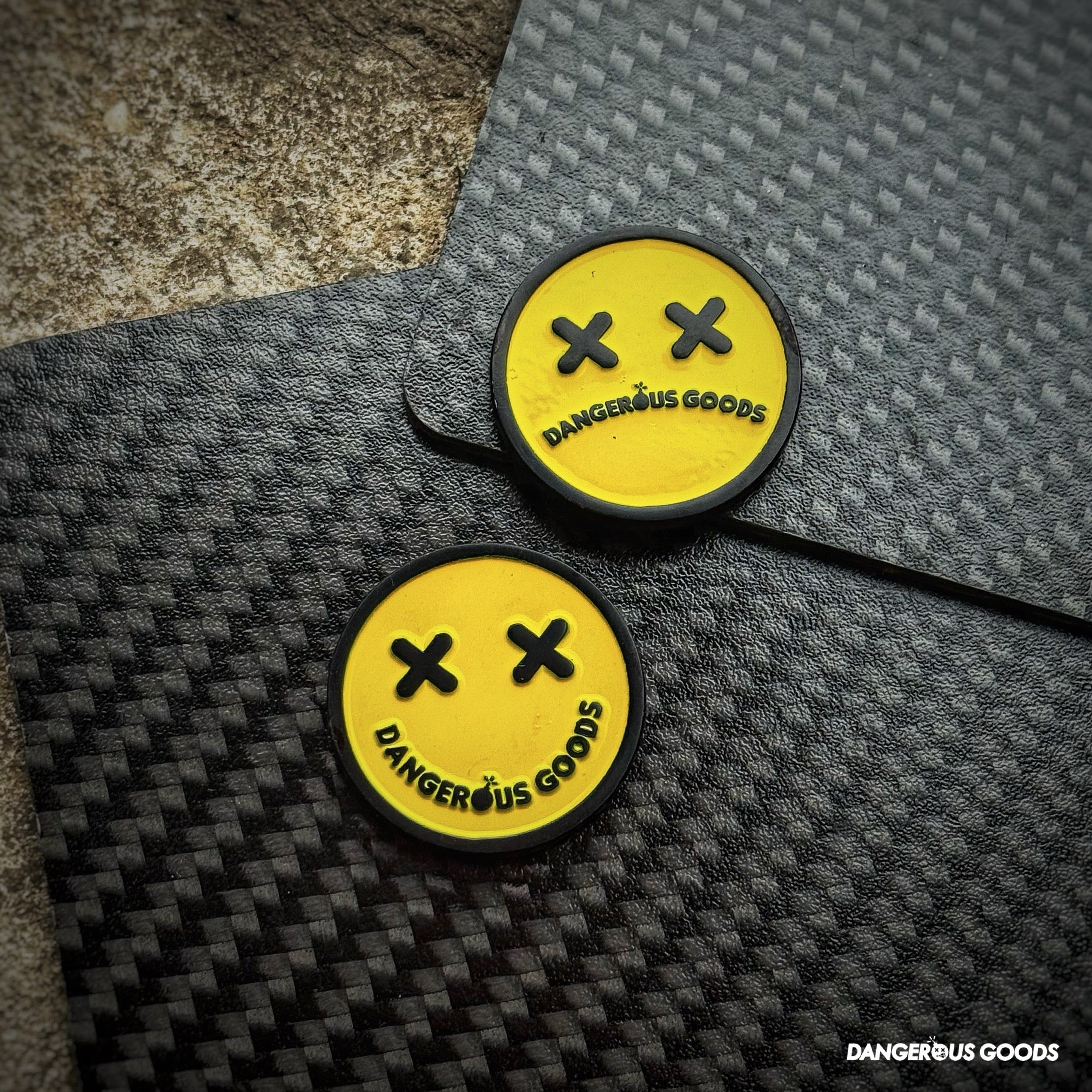 Dangerous Goods® Smile Now Cry Later Smiley Coin - V1 Yellow