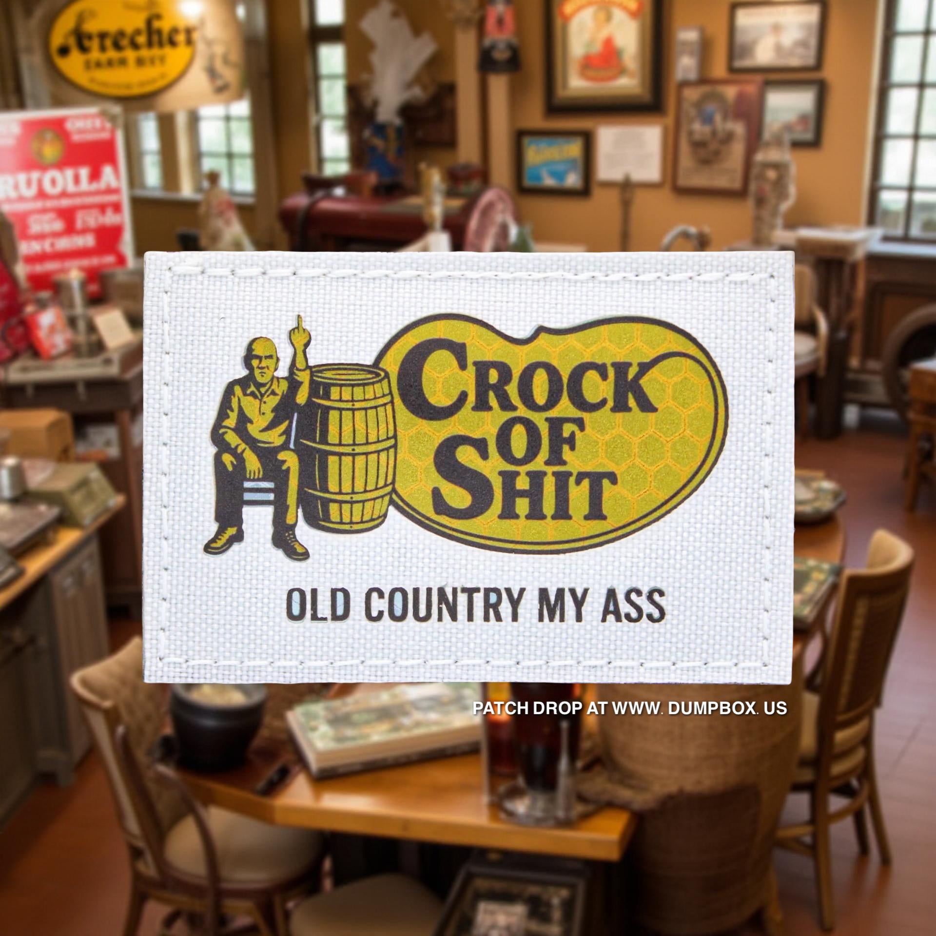 Crock of Shit Laser Cut Reflective Patch