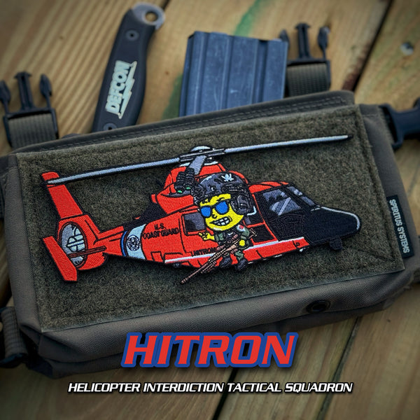 Little Goons™ HITRON US Coast Guard MH-65 Dolphin Helicopter Patch - V2