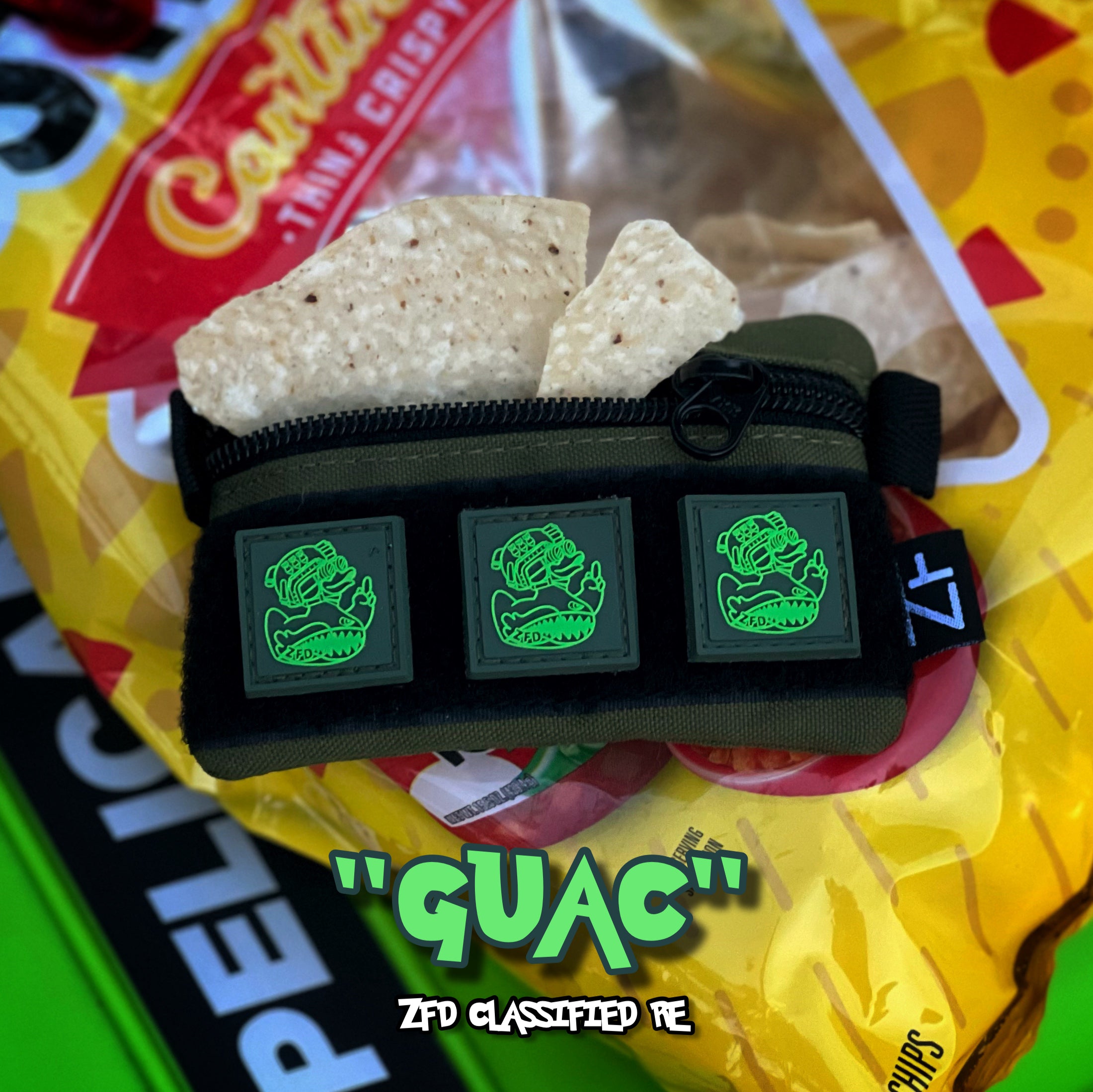 Zero Fucks Duck® Classified Ranger Eye Patch Series - V6 “Guac”