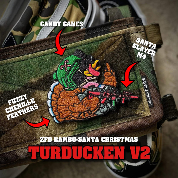 Zero Fucks Duck® Tactical Turducken Duck Patch - V2