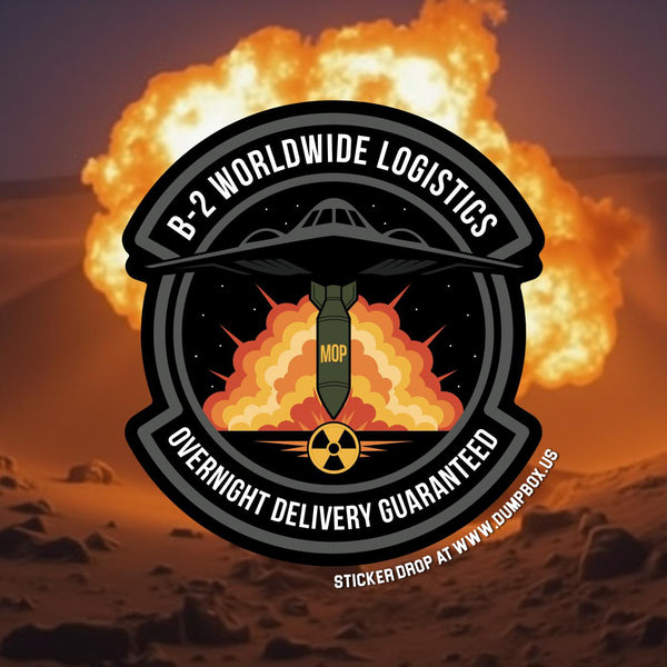 Dangerous Goods® B-2 MOP Overnight Delivery Squadron Sticker