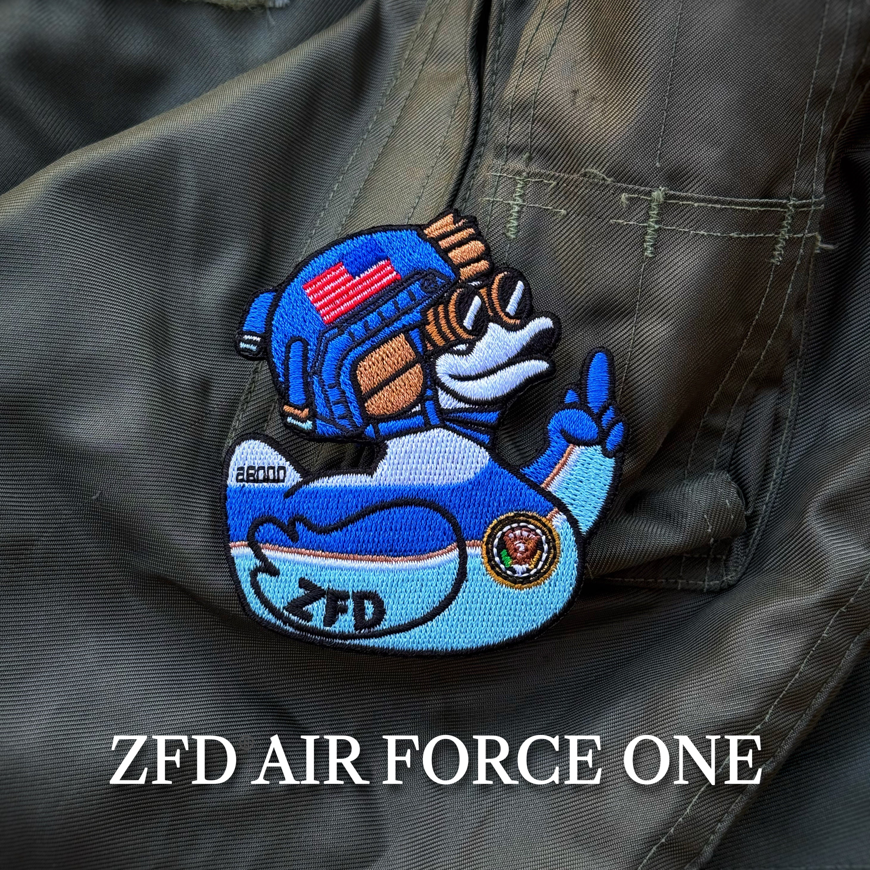 Zero Fucks Duck® Air Force One Duck Patch
