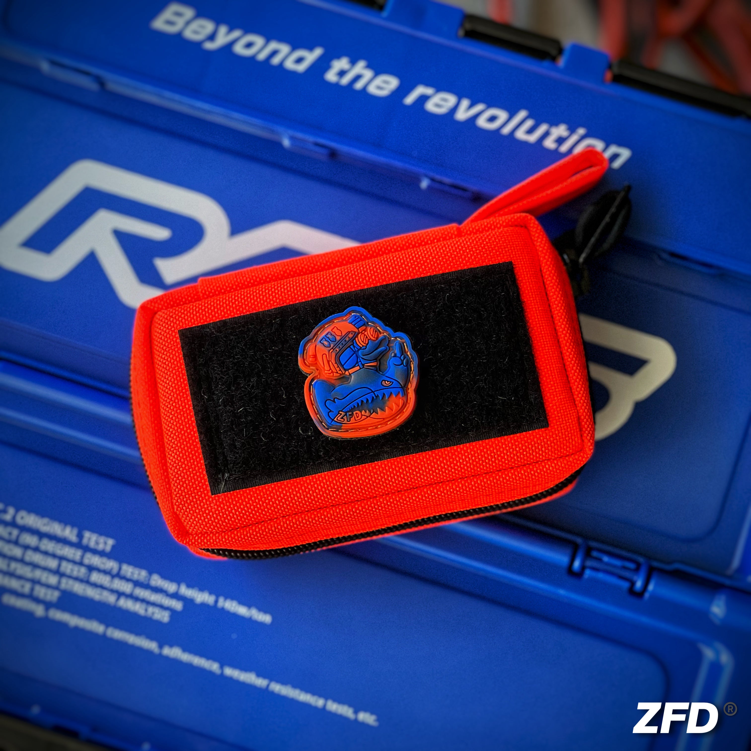 ZFD® Tie Dye V2 Classified Ranger Eye Patch - Orange & Blue