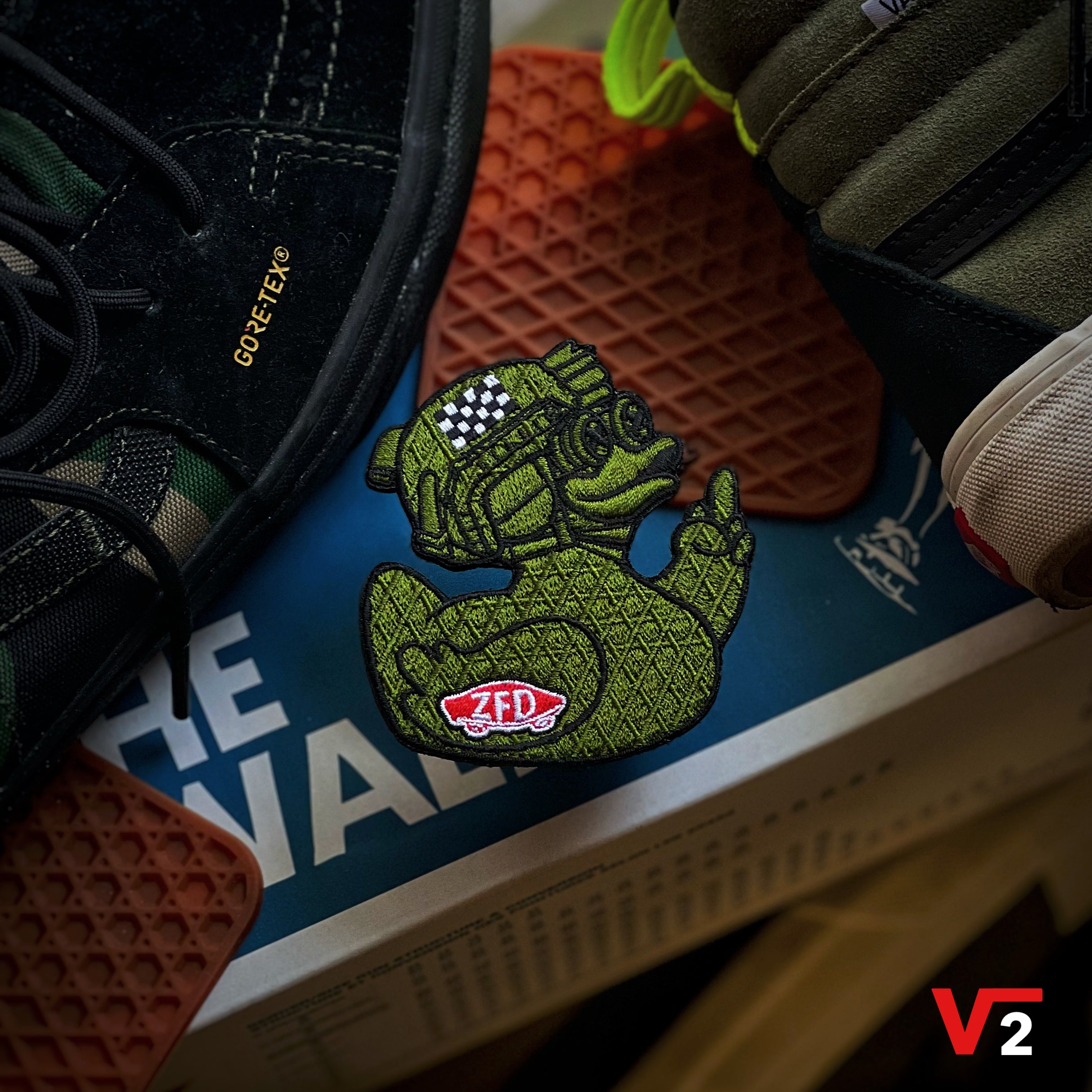 VAULT - Zero Fucks Duck® Off-The-Pond Waffle Sole Duck Patch - V2
