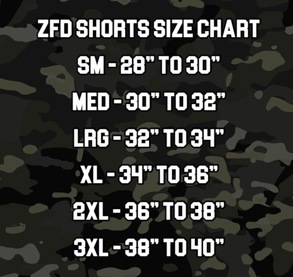 Zero Fucks Duck® Flying Tigers Tactical Duck Shorts - Battleship Gray