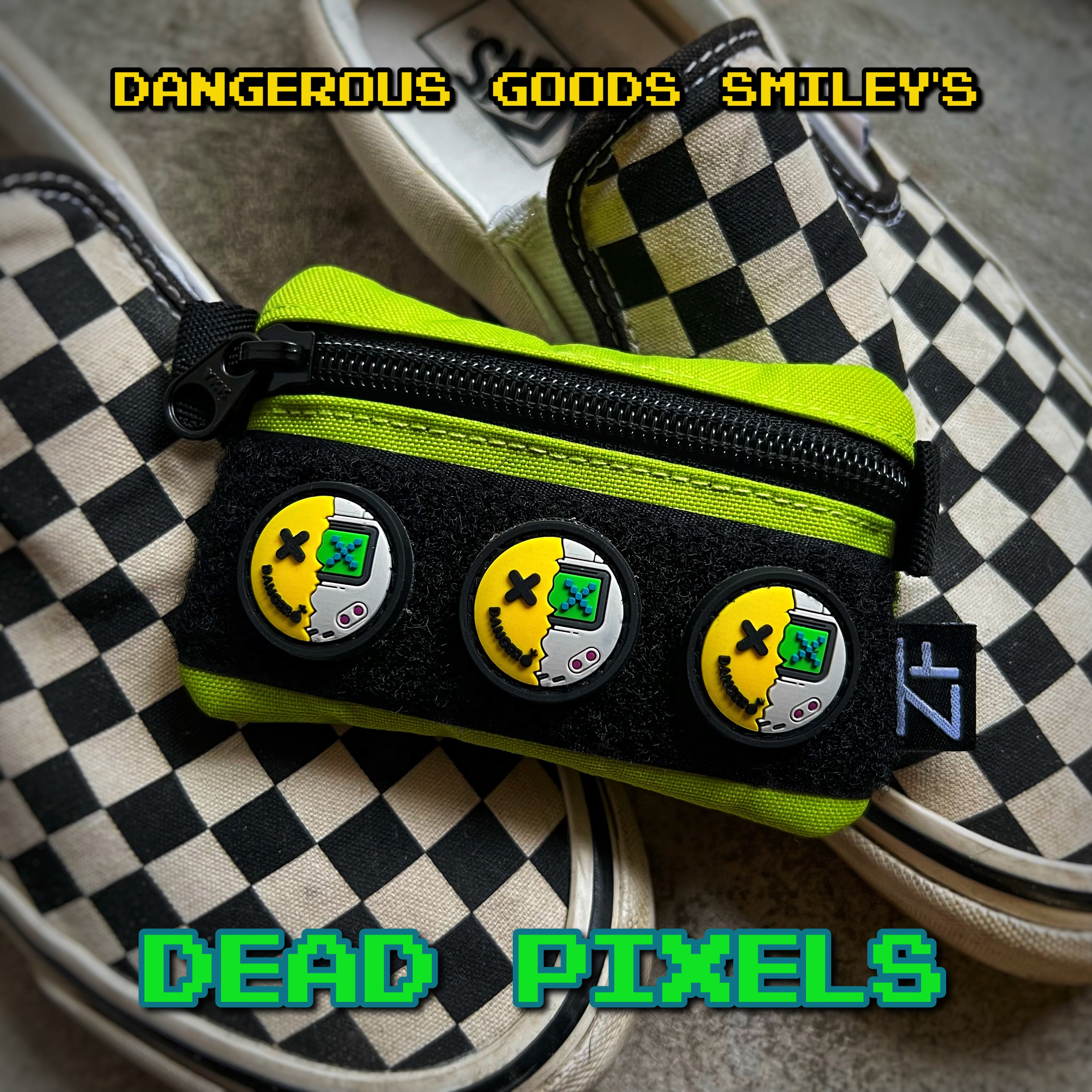 Dangerous Goods® Dead Pixels Smiley Ranger Eye Patch - V1 1989 Grey