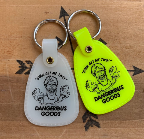 Dangerous Goods®️ x Steve Nazar ZFD “Utah Get Me Two” Retro Keychain Tags - 2 Color Options
