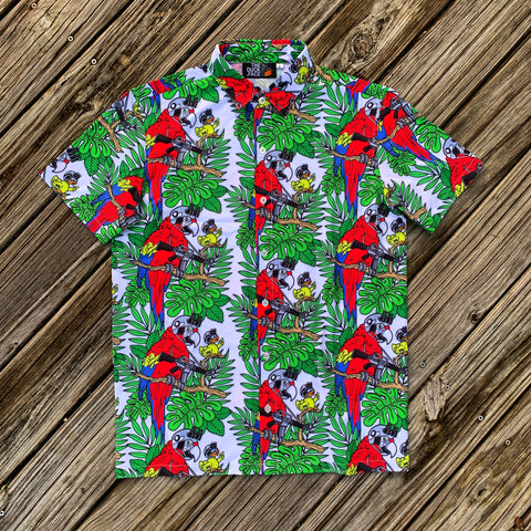 Zero Fucks Duck X Steve Nazar Snipers Nest Hawaiian Shirt - 2 Color Options
