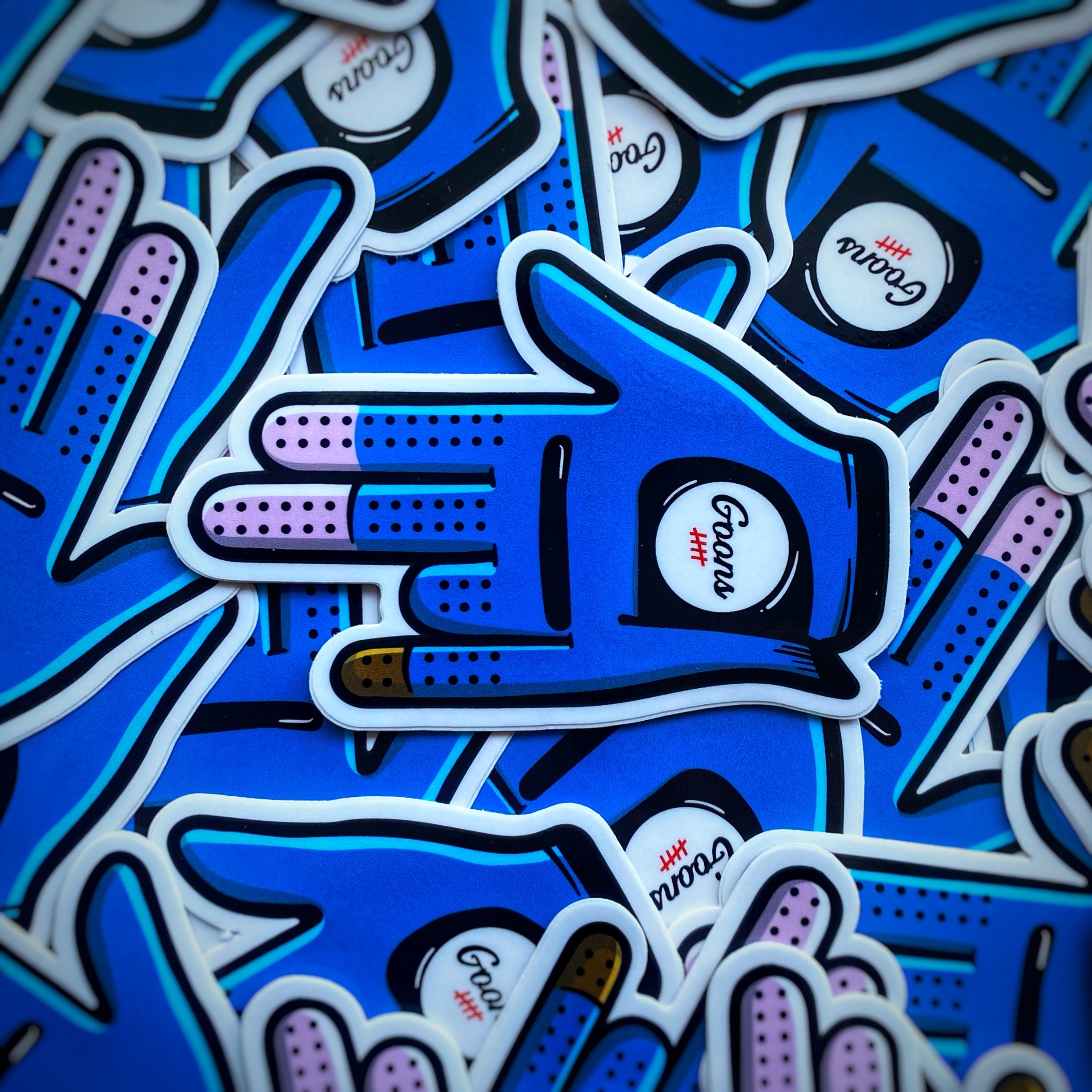 Goons Golf The Shocker Finger Glove Sticker