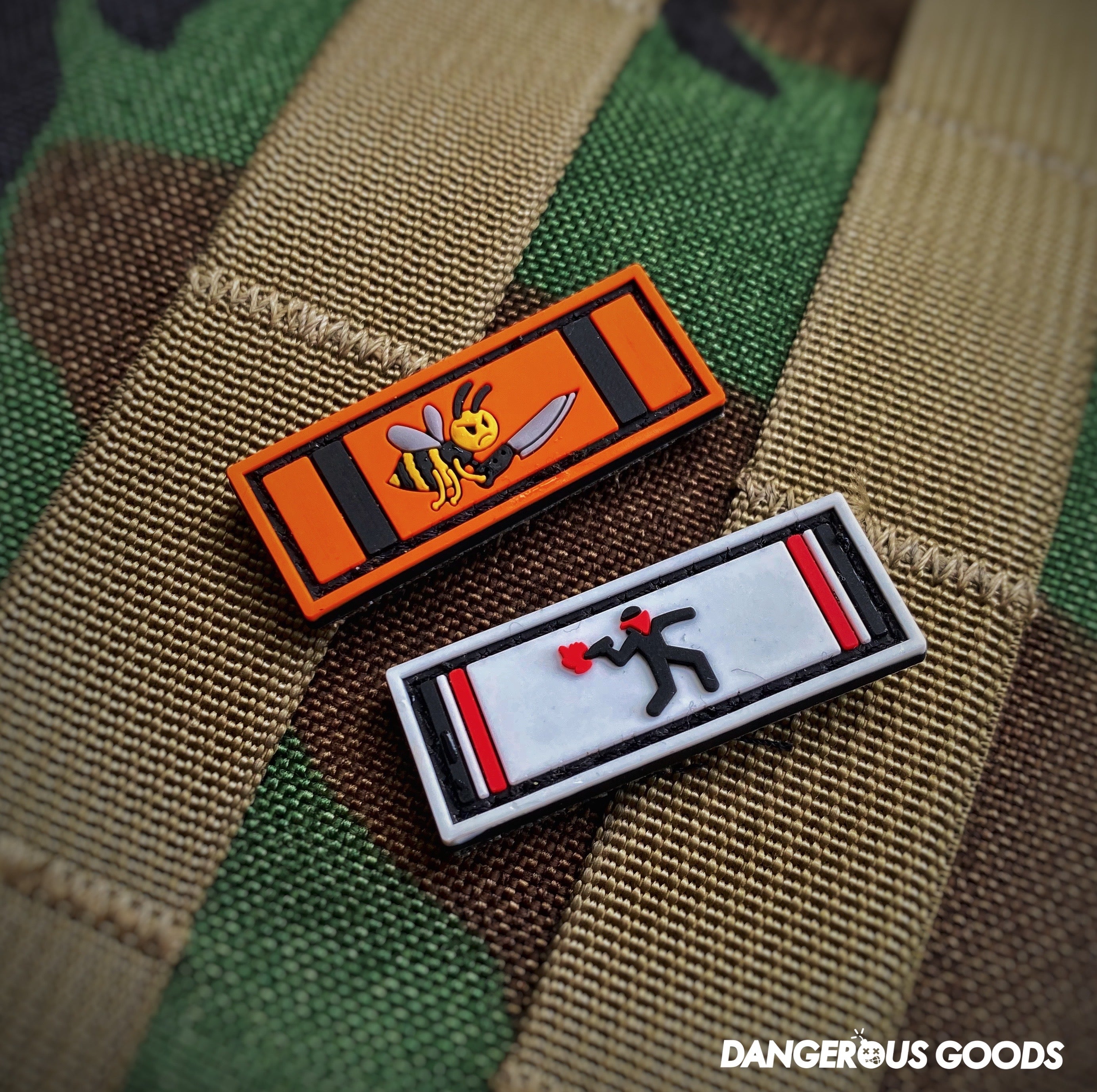 Dangerous Goods® Coronavirus Veteran PVC Military Ribbon Morale Patch Series 3 - 2 Options