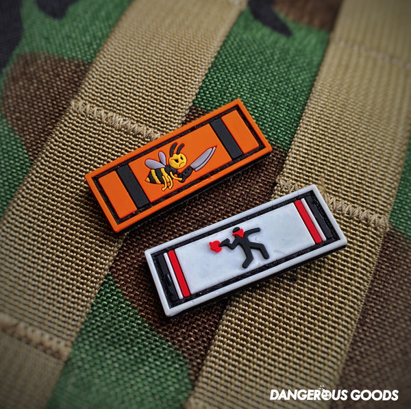 Dangerous Goods® Coronavirus Veteran PVC Military Ribbon Morale Patch Series 3 - 2 Options