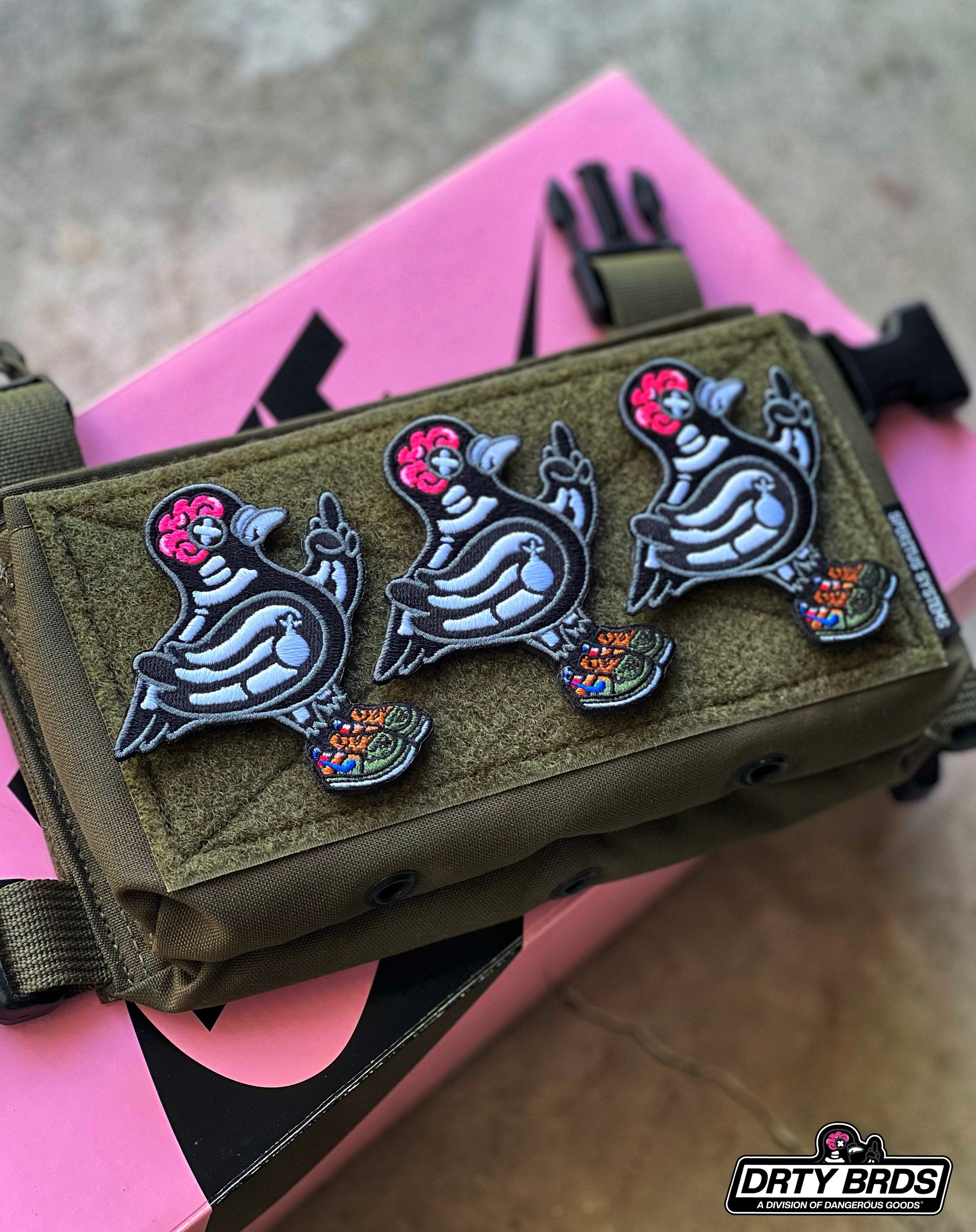 Dangerous Goods® Dirty Birds Pigeon Patch Series #2 - SkeleBird