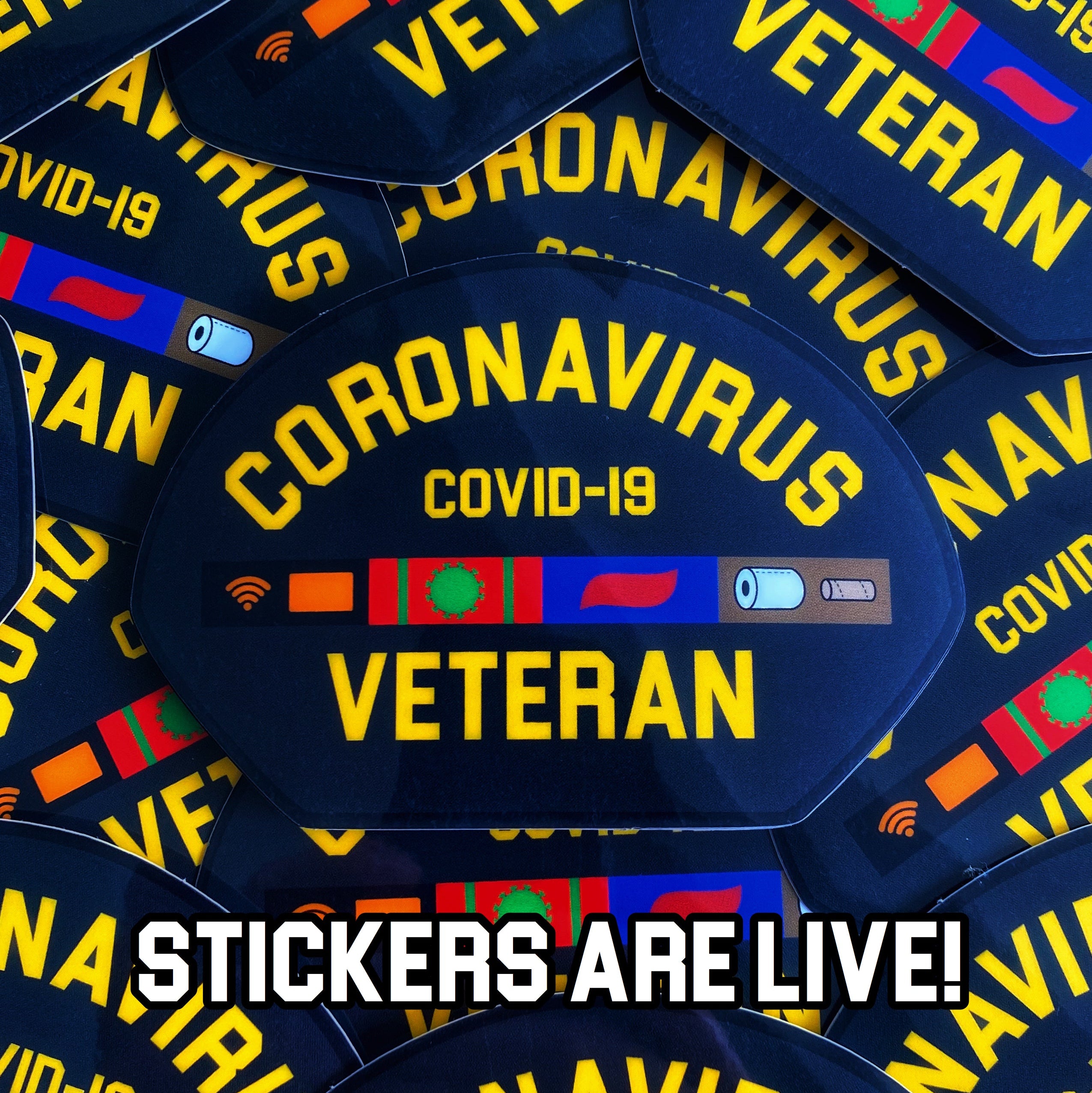 Dangerous Goods® Coronavirus Veteran Sticker