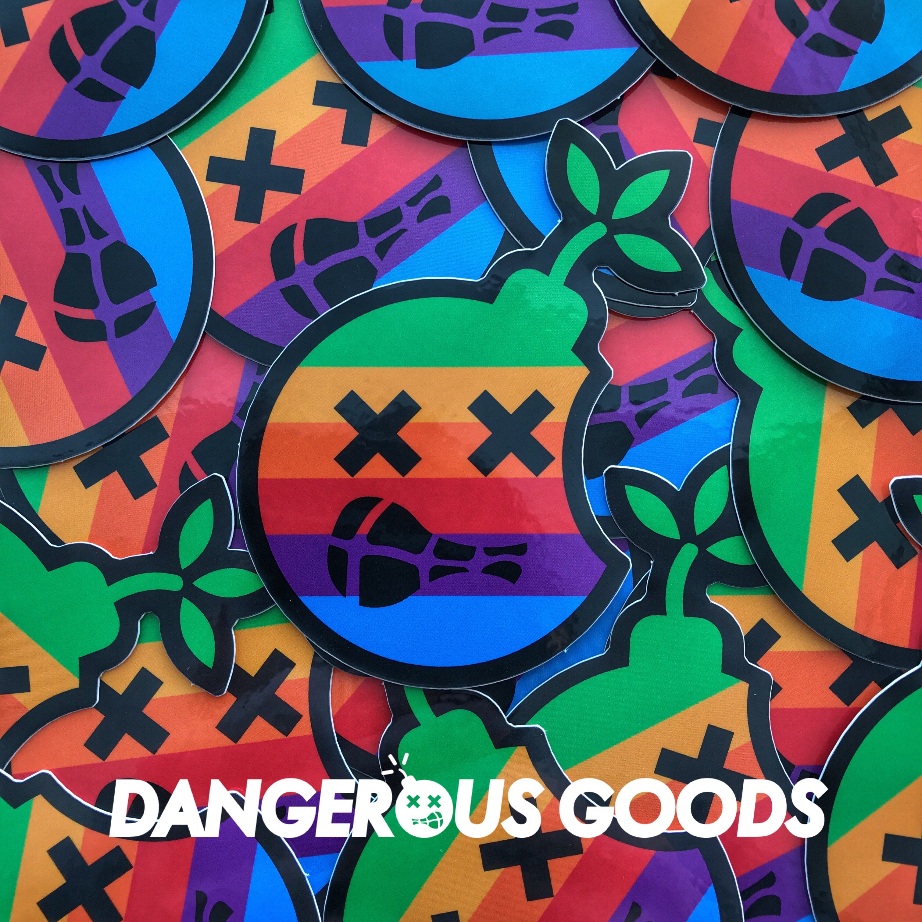 Dangerous Goods AppleBomb Sticker