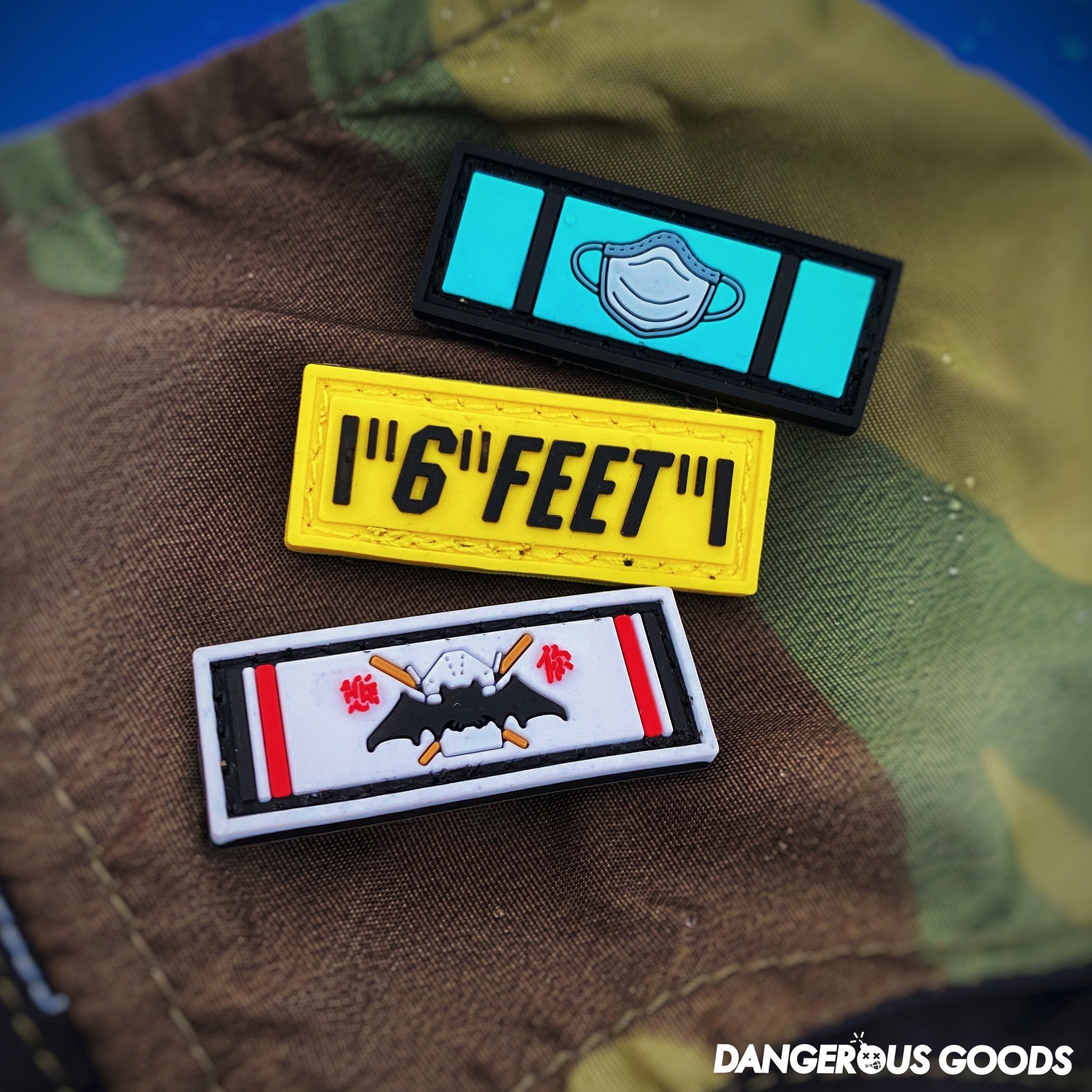 Dangerous Goods® Coronavirus Veteran PVC Military Ribbon Morale Patch Series 2 - 3 Options