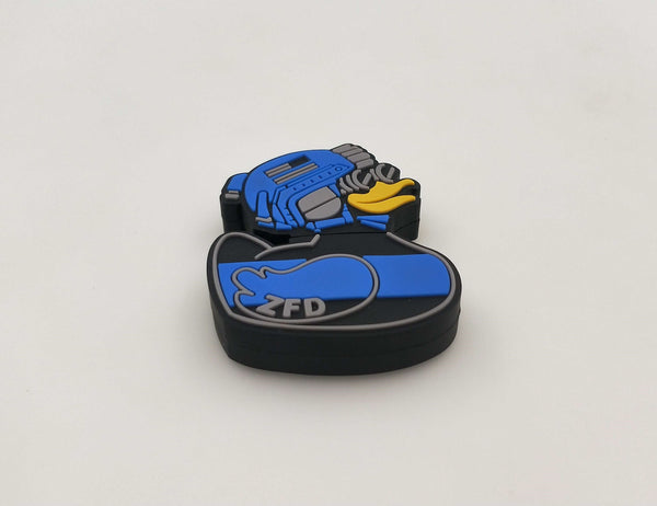 Zero Fucks Duck® PVC Thin Blue Line USB 3.0 32GB Flash Drive