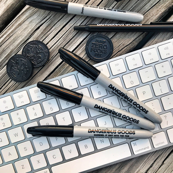 Dangerous Goods® Official Sharpie® Brand Recon Black Permanent Marker