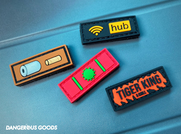 Dangerous Goods® Coronavirus Veteran Covid-19 PVC Military Ribbon Morale Patch - 4 Options