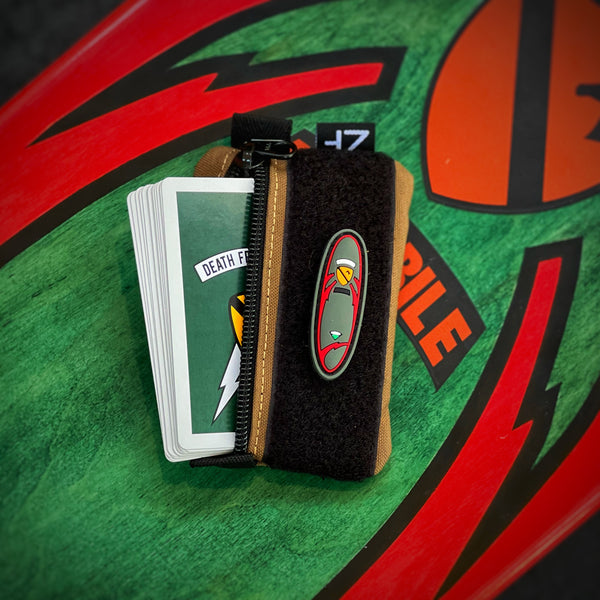 Green surfboard shaped pvc rubber patch